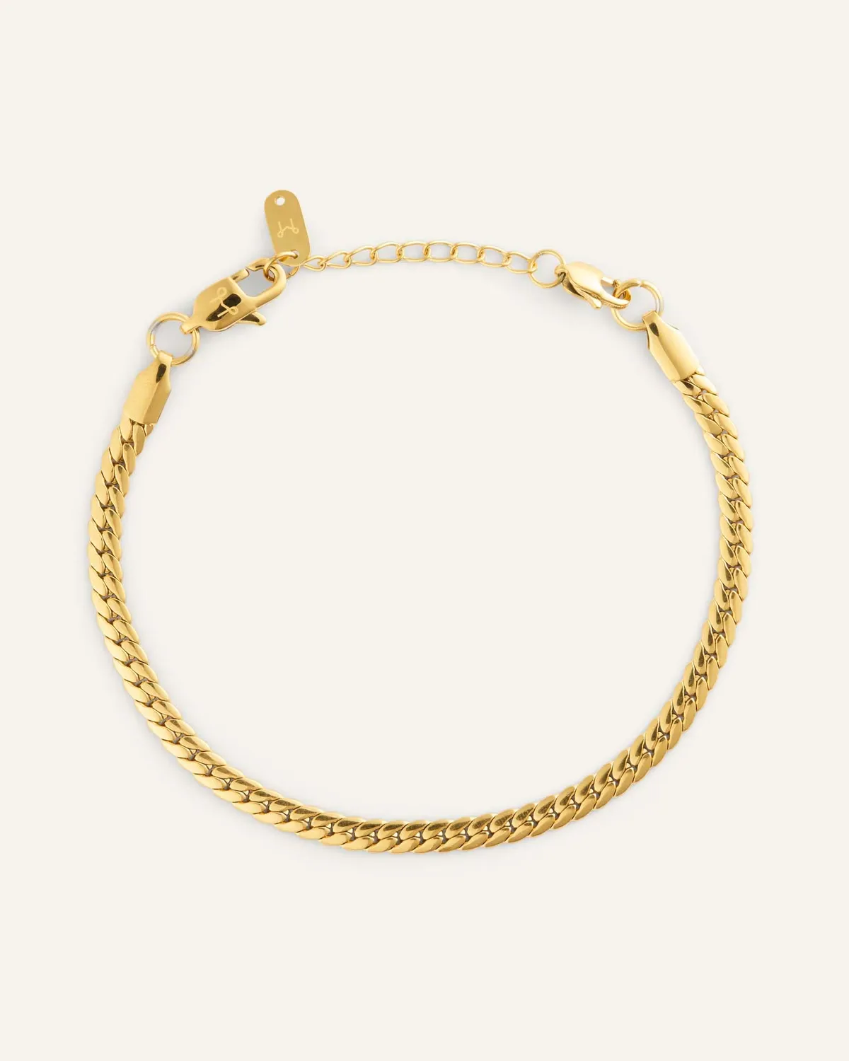 Mockberg Serpentine Chain Bracelet armbånd M gull