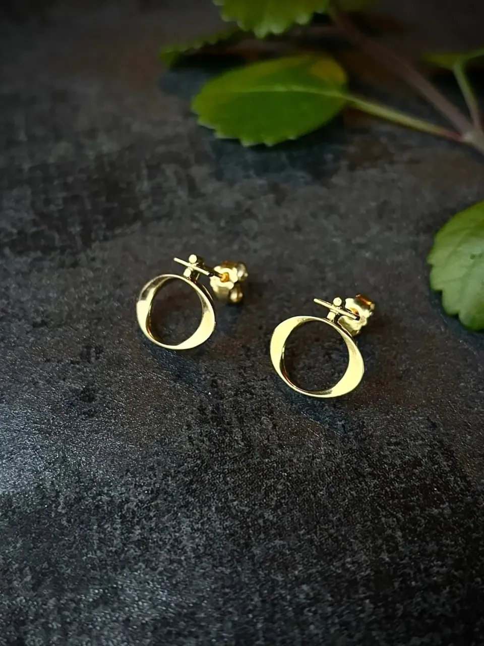 Sivia Femina øredobber forgylt 15 mm