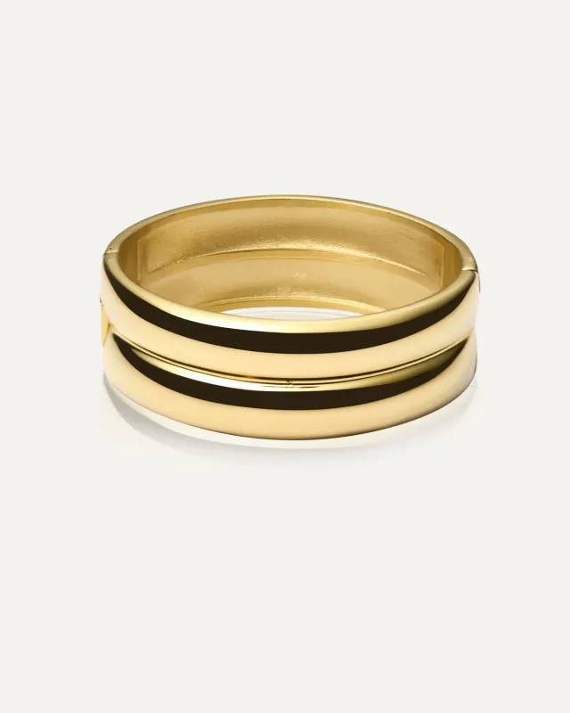 Mockberg Rebel Double bangle gull 160 mm