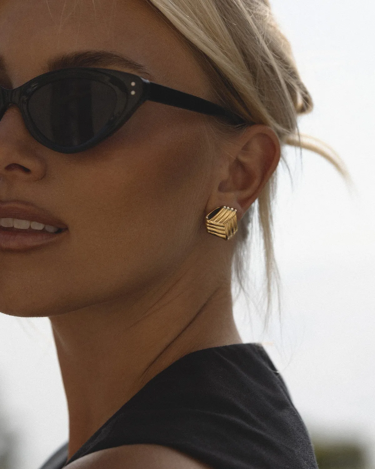 Mockberg Sanne Astrid Earring øredobber gull 20 mm