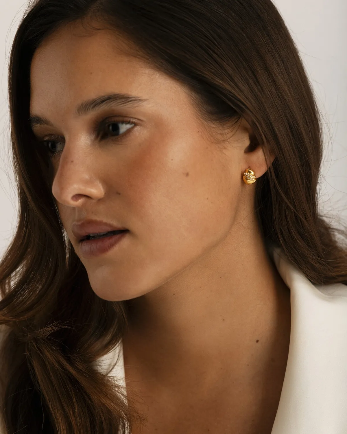 Mockberg Noela Small hoops gull 13 mm
