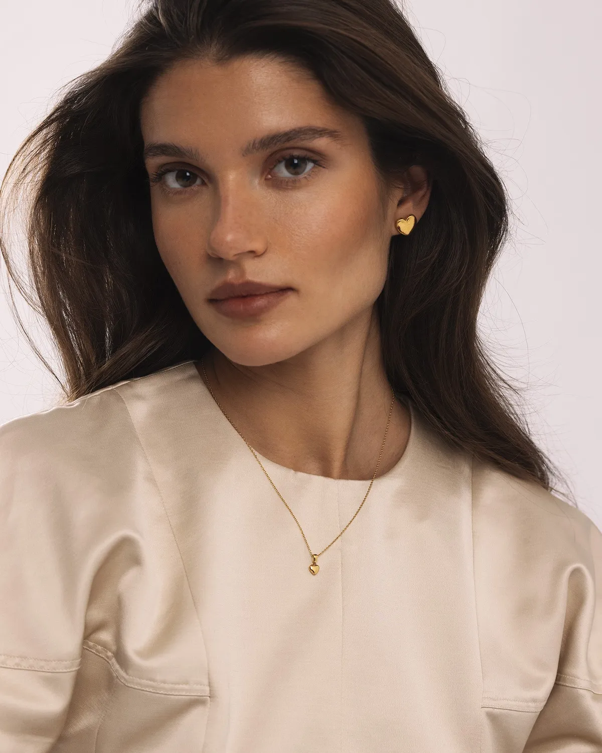 Mockberg Sweetheart Medium halskjede gull hjerte