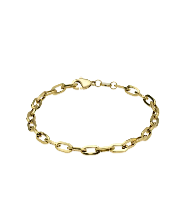 Blomdahl Medium Link armbånd gull 19 cm rustfritt