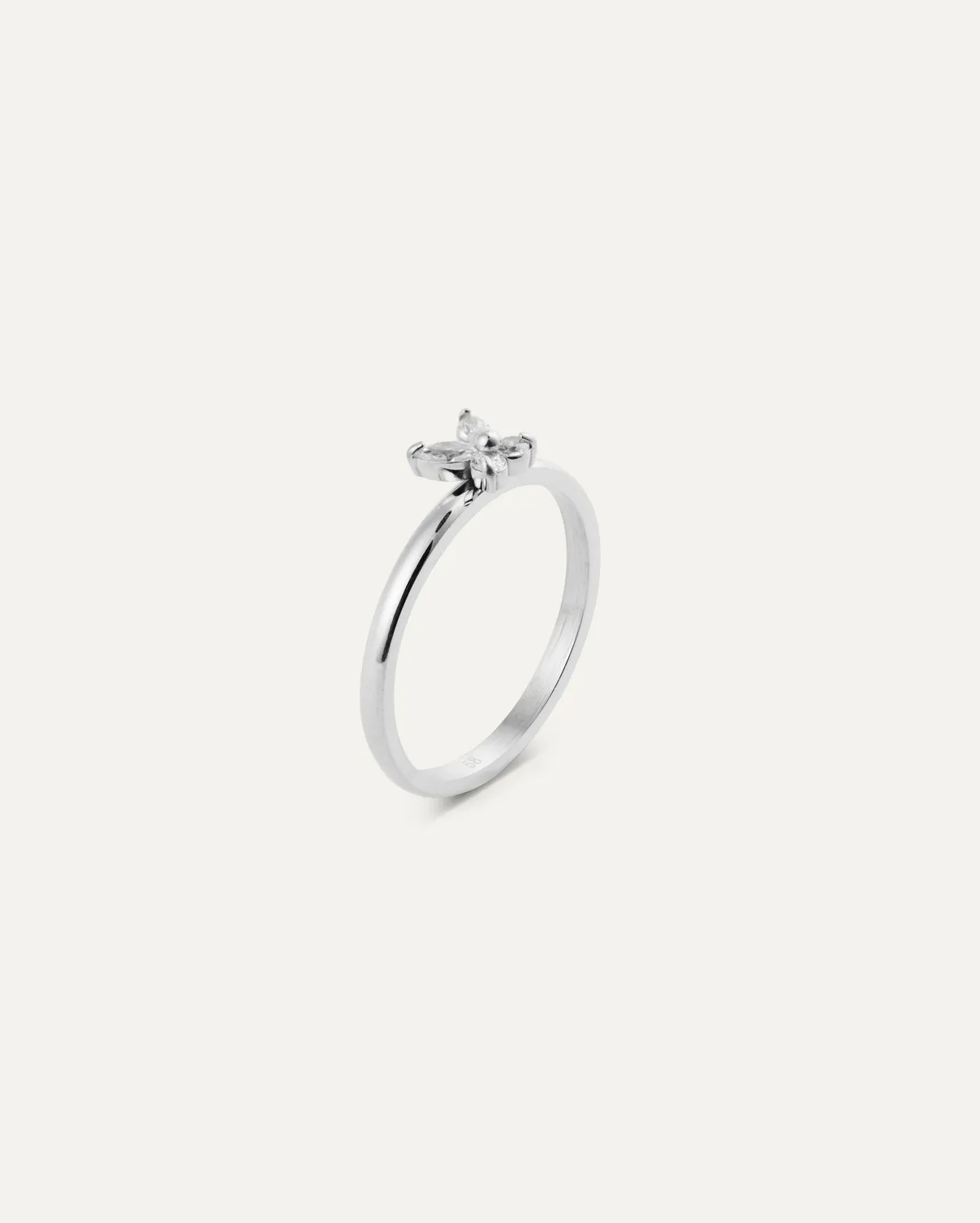 Mockberg Butterfly Ring ring sølv sommerfugl