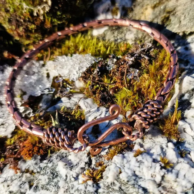 Kunstnerbonden Galdre armring kobber 22 cm