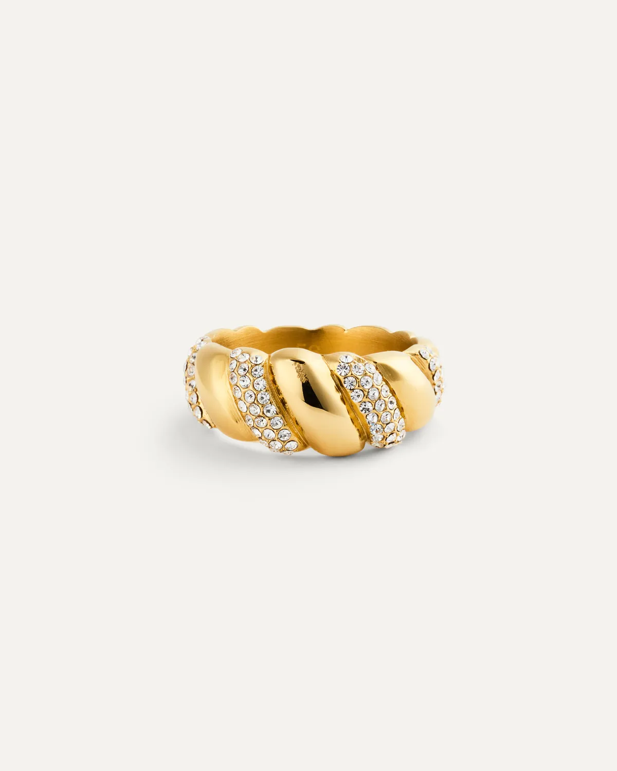 Mockberg Noela Ring gull tvunnet Preciosa