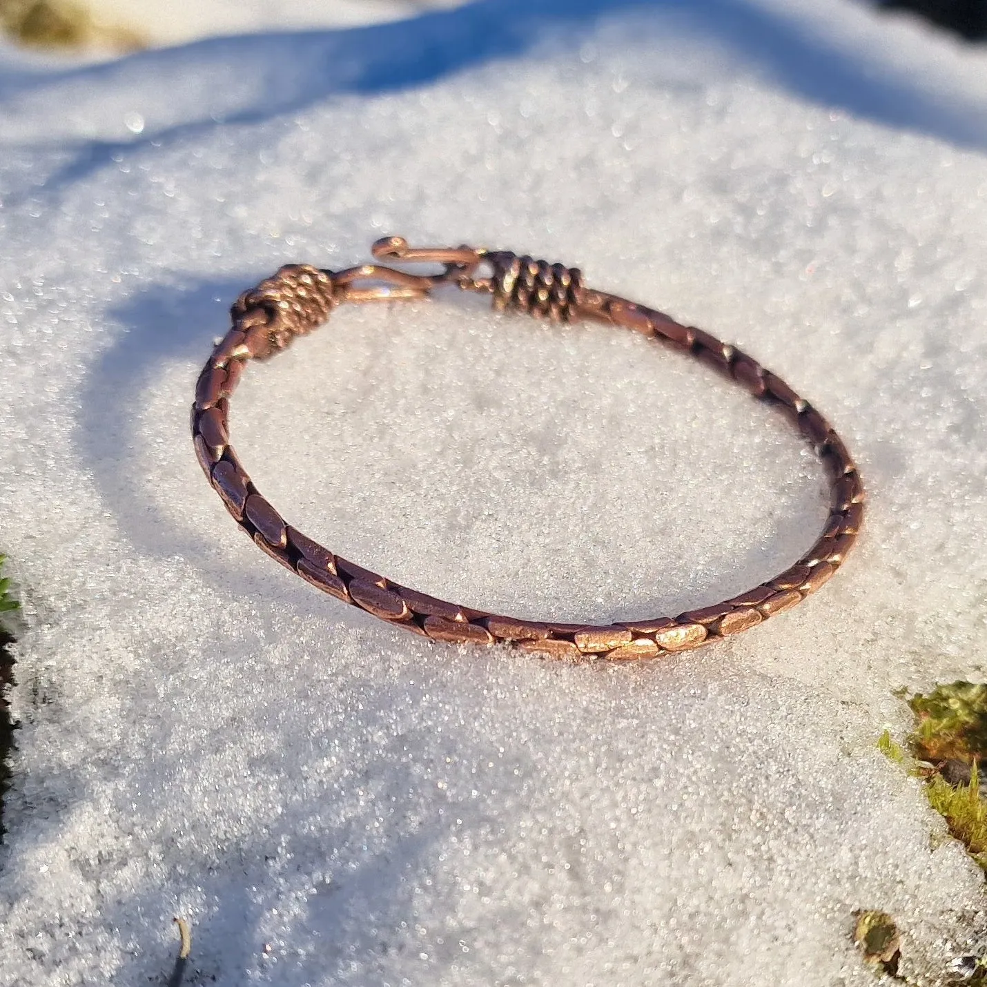 Kunstnerbonden Galdre armring kobber 22 cm