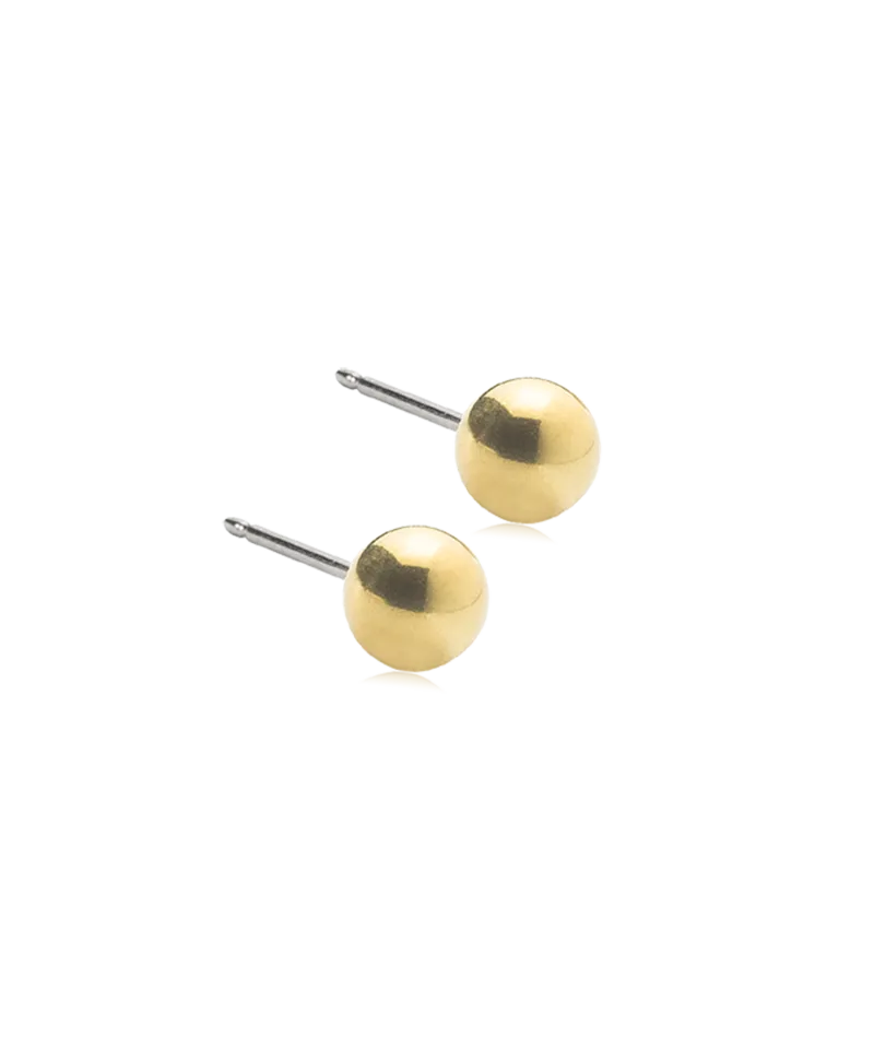 Blomdahl Ball øredobber gull 4 mm titan