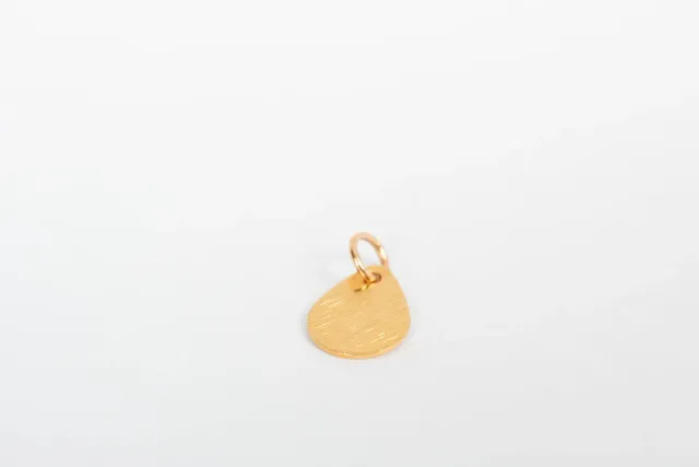 Eremis Martina disk charm gullbelagt anheng