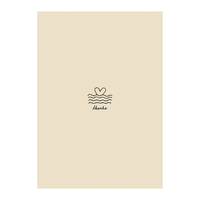 Enamel Postcard A6 postkort Heart