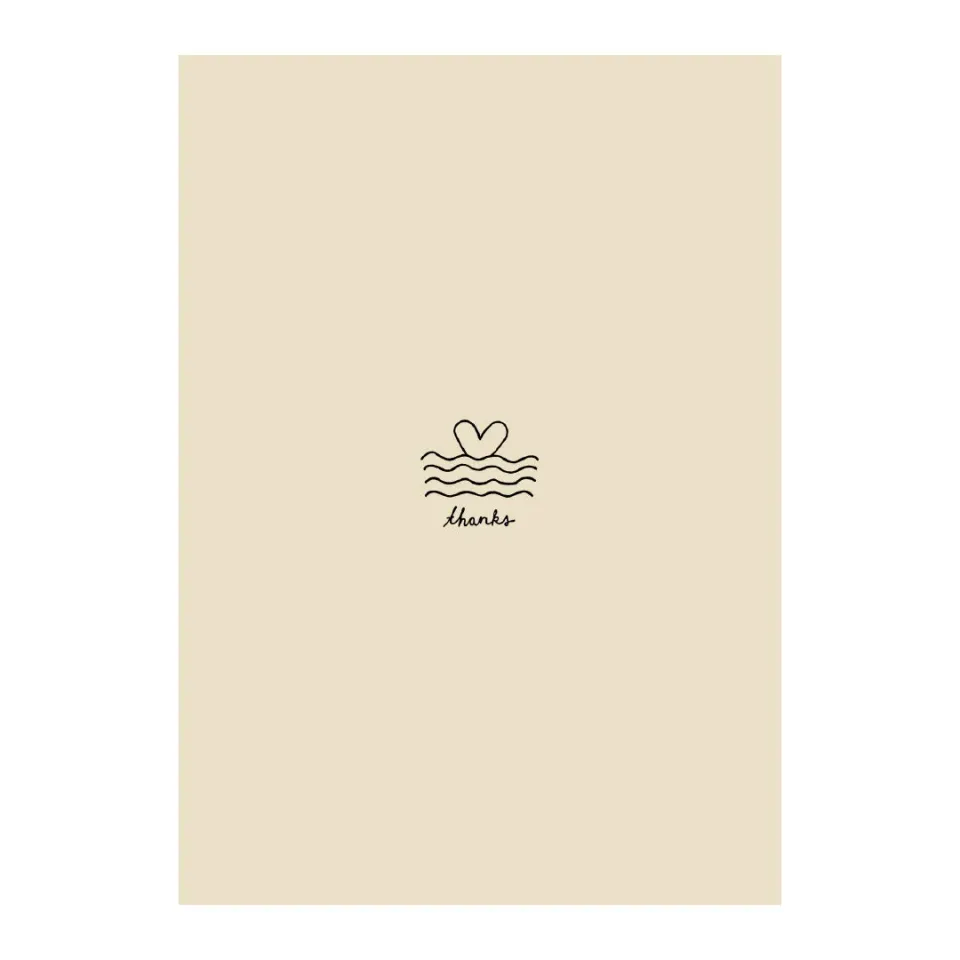 Enamel Postcard A6 postkort Heart