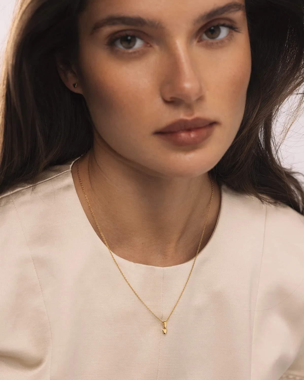 Mockberg Sweetheart Small Necklace kjede gull hjerte