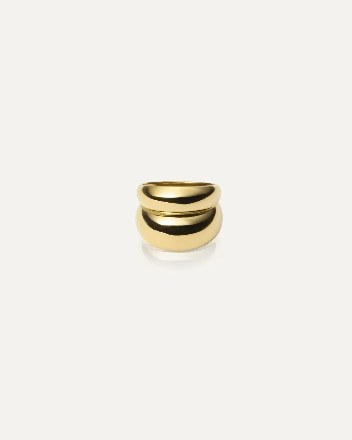Mockberg Rebel Double Ring gullring stål str 50-60
