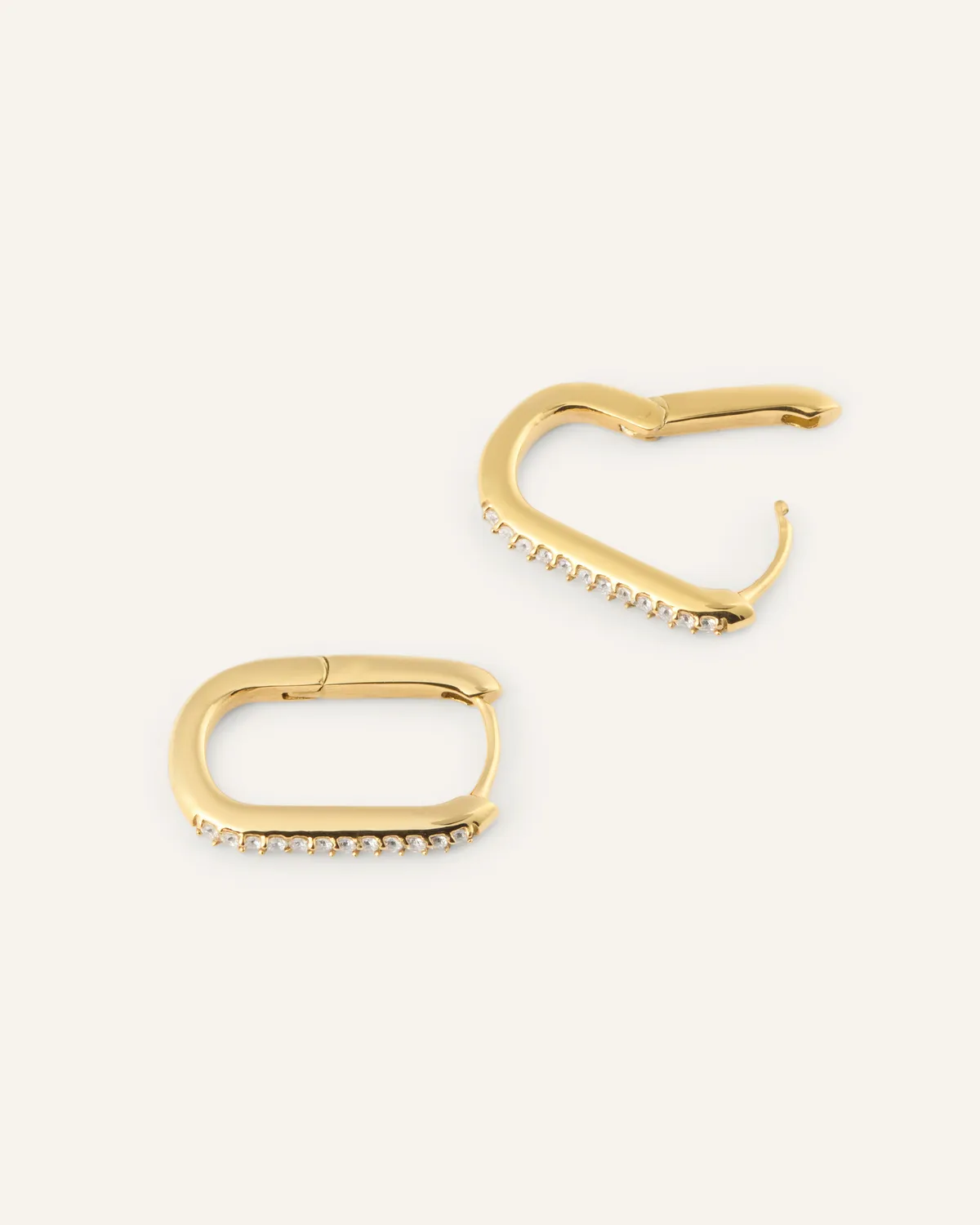 Mockberg Sparkle Medium U-hoops gull 19,5 mm