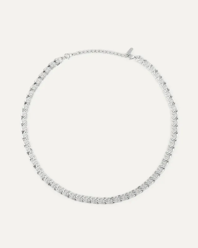 Mockberg Infinity Grand Necklace halskjede sølv 450 mm