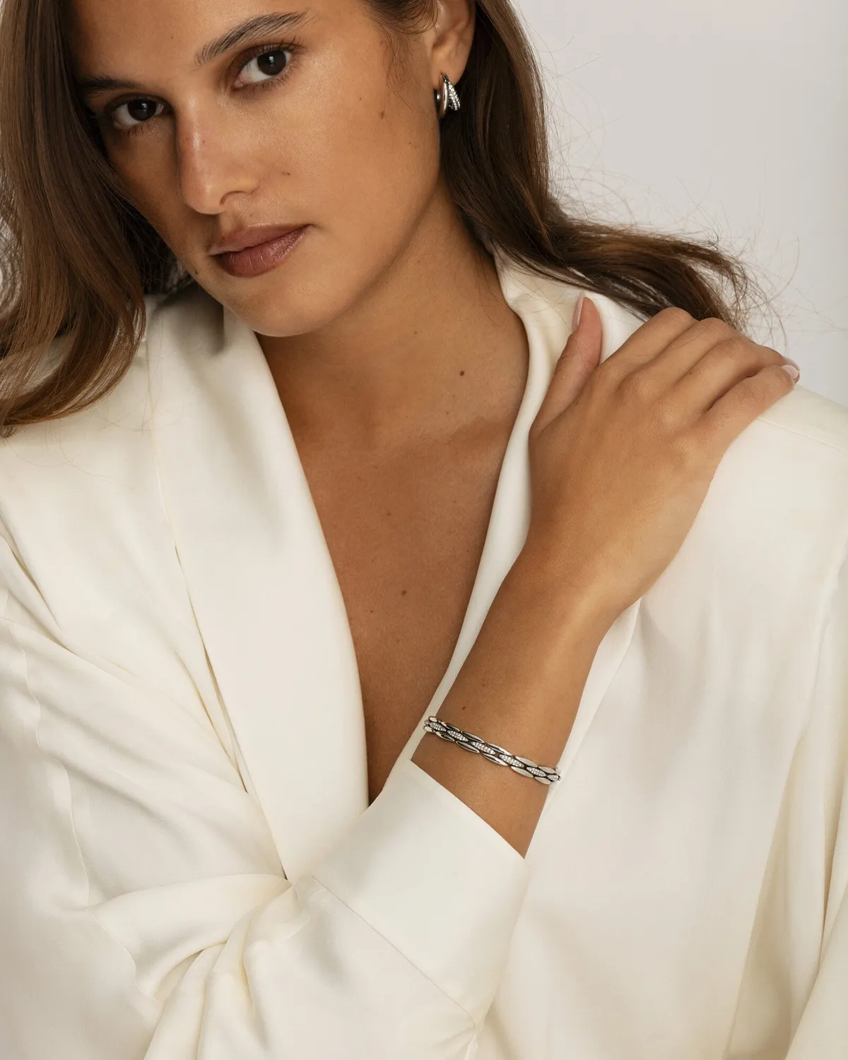 Mockberg Illume armbånd sølv Preciosa