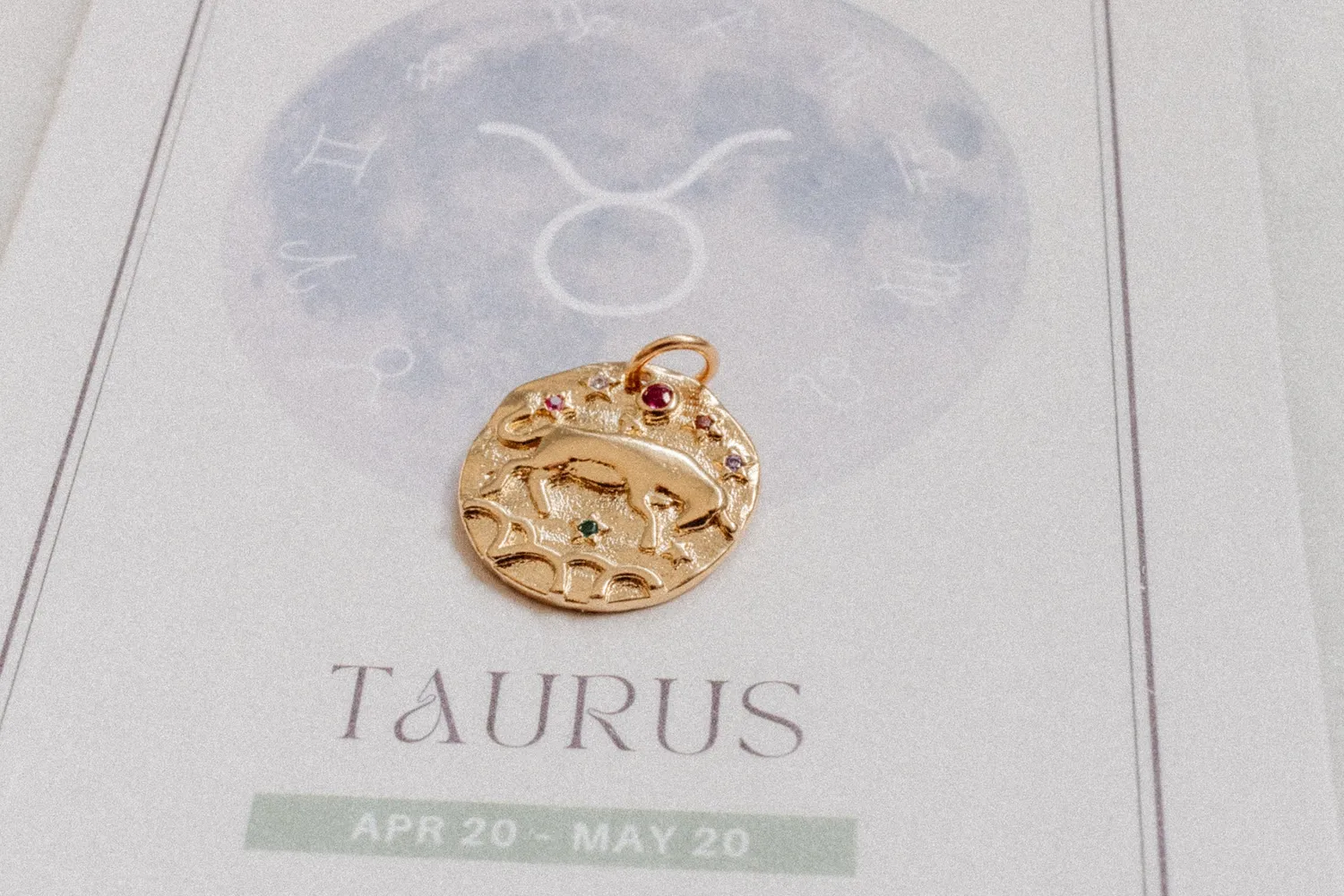 Eremis Astro Taurus charm 15mm stjernetegn