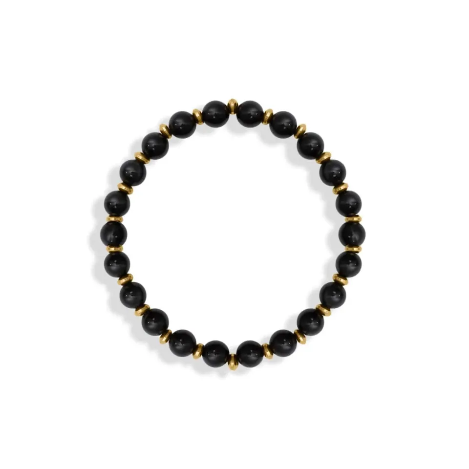 Mea Nani Atlas Agate herrearmbånd agat 18K gull