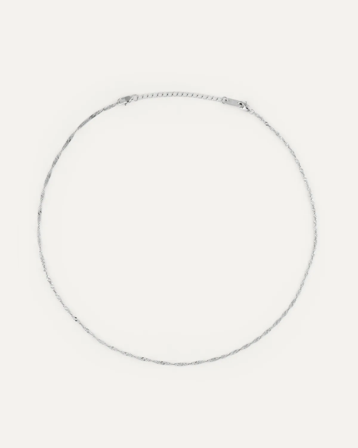 Mockberg Twirl Necklace halskjede 400 mm sølv