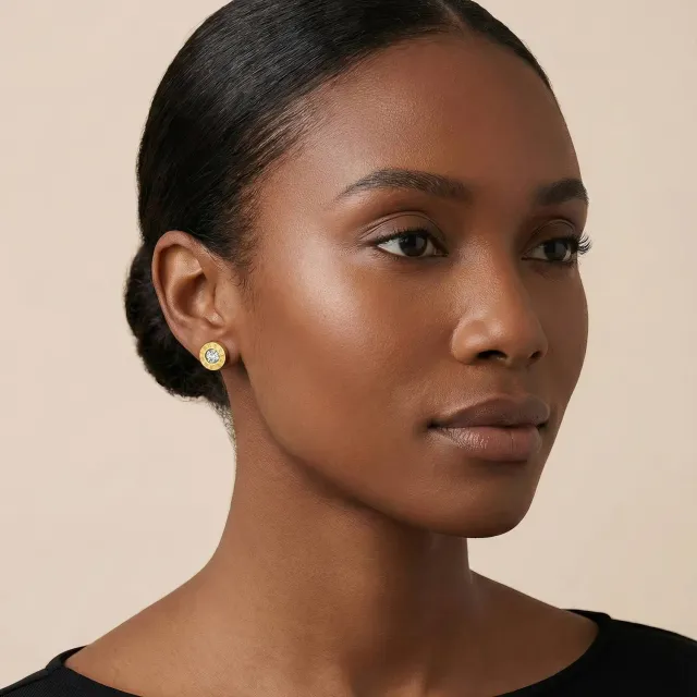 Mea Nani Roma Gold Studs øredobber 18K gull