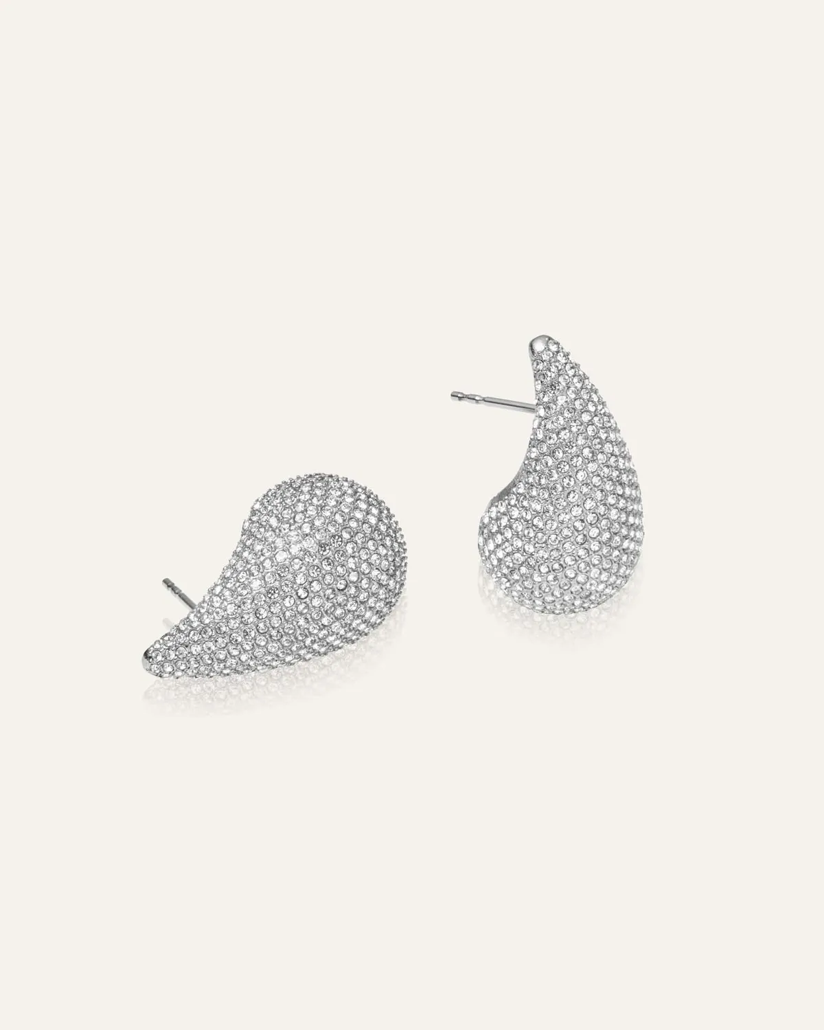 Mockberg Pavé Daring Large øredobber sølv
