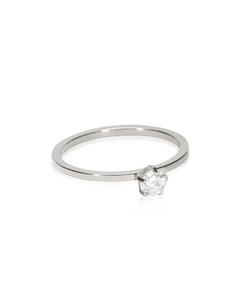 Blomdahl Tiffany Precious ring CZ white titan 16 mm