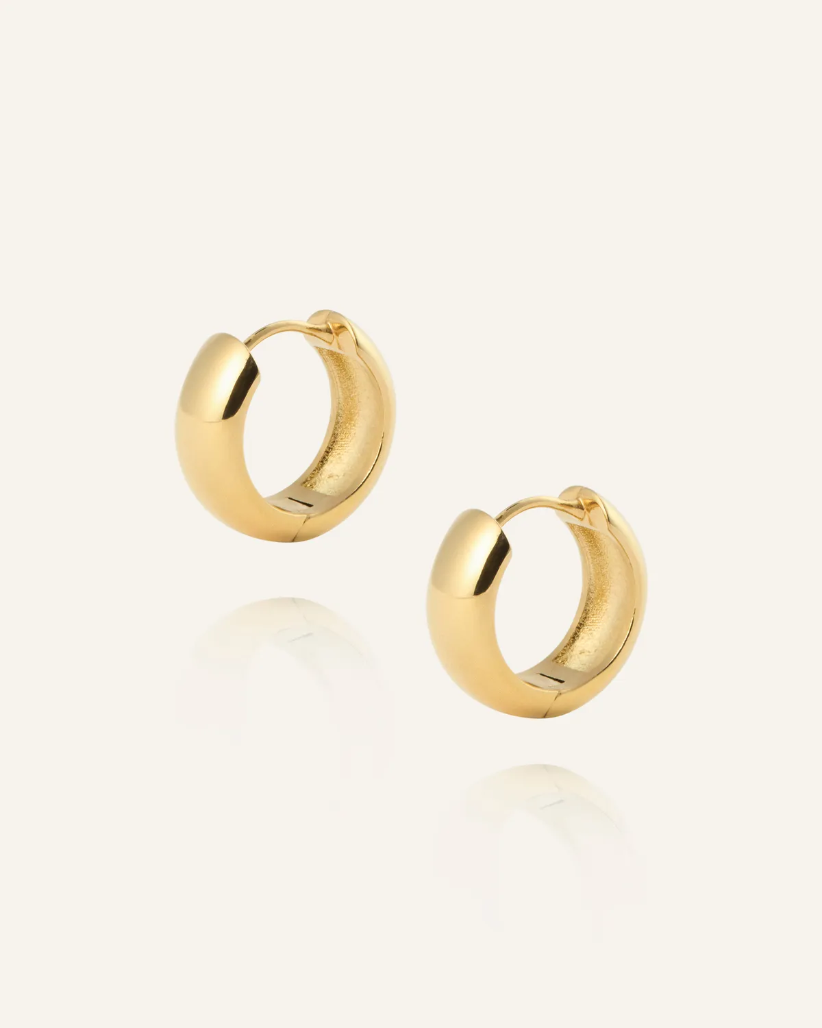 Mockberg Brave Small Hoops øredobber gull 15,5 mm