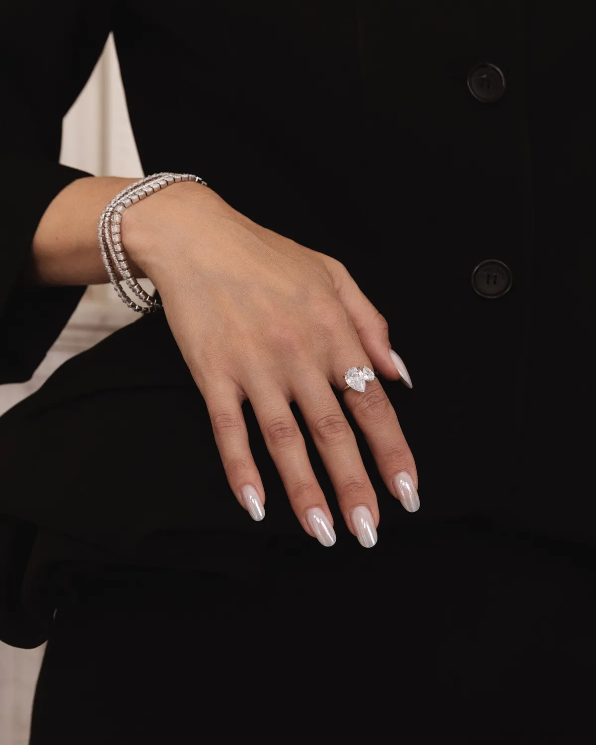 Mockberg Aurélie Steel Ring ring sølv cz