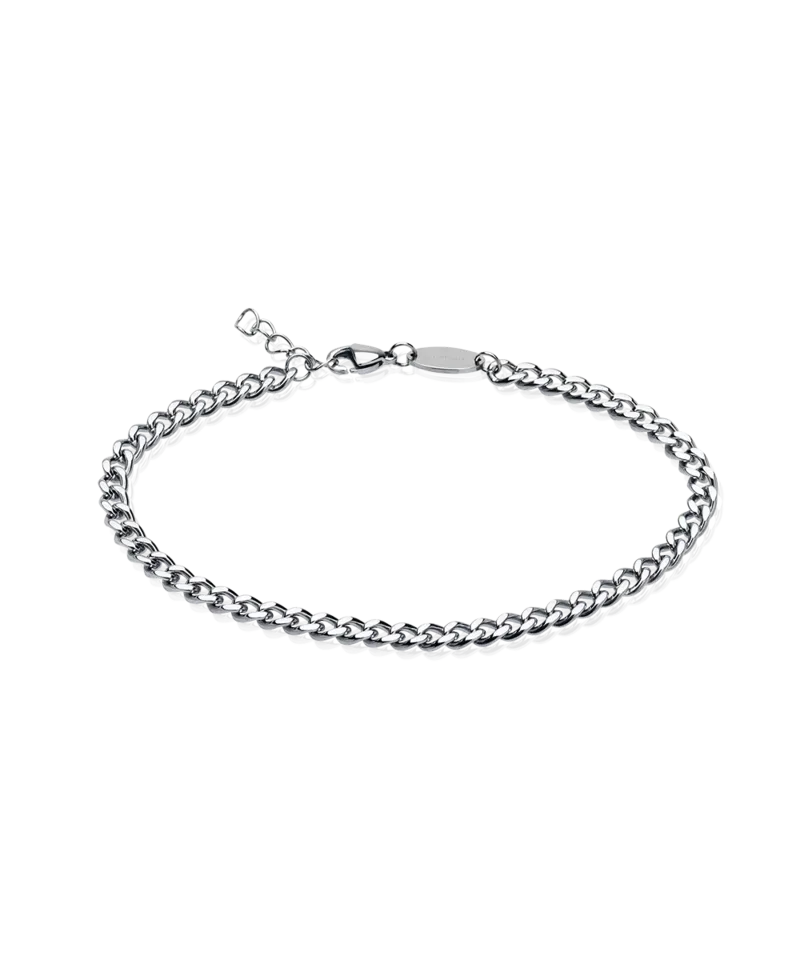 Blomdahl Curb Link armbånd 15,5–19 cm sølv nikkelfri