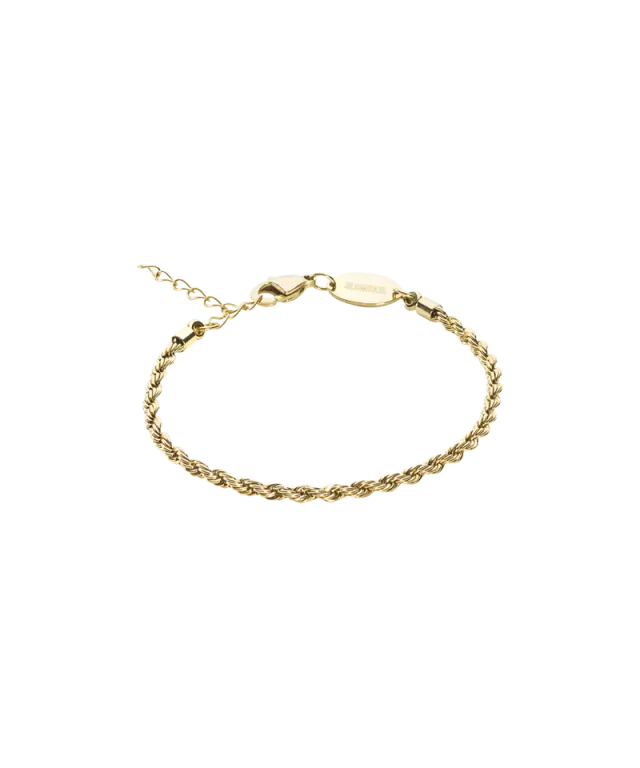 Blomdahl Twist armbånd 15,5-19 cm gull stål