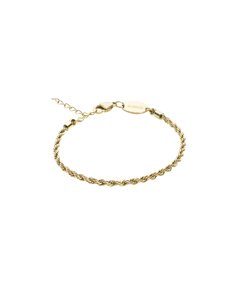 Blomdahl Twist armbånd 15,5-19 cm gull stål
