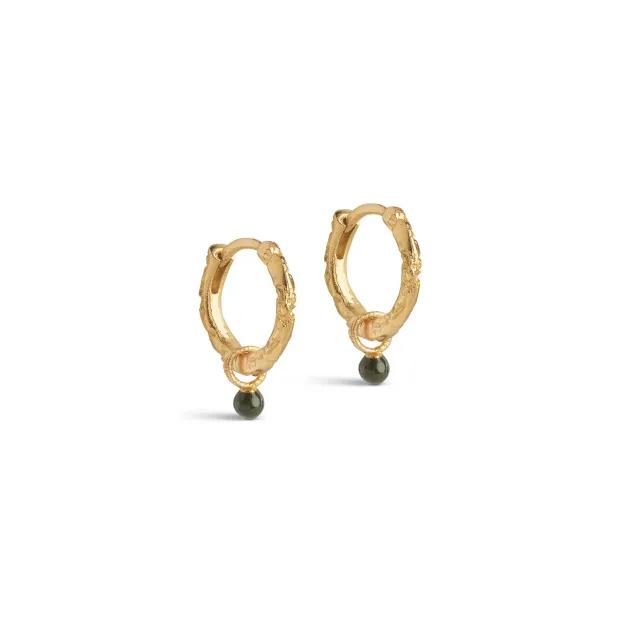 Enamel Belle hoops khaki 13 mm emalje