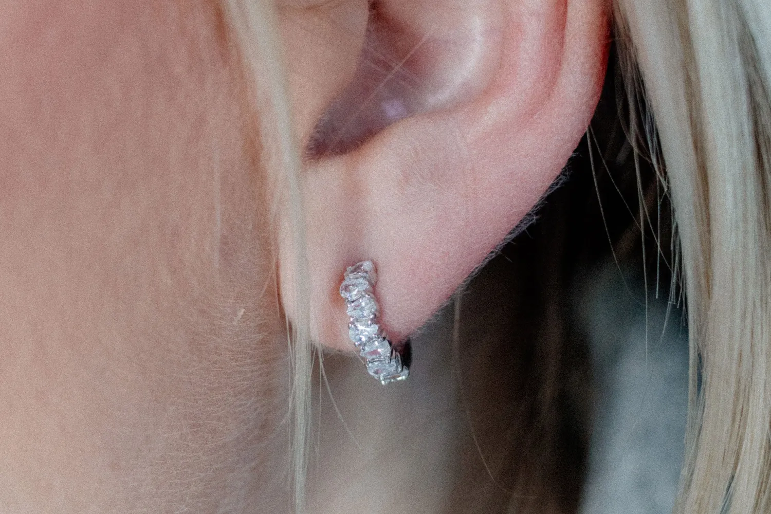 Eremis Sistin øredobber sølv zirkonia 13 mm