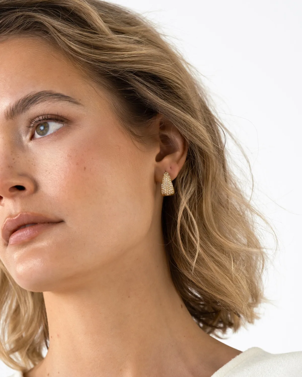 Mockberg Treasure Hoops Large øredobber 18 mm gull
