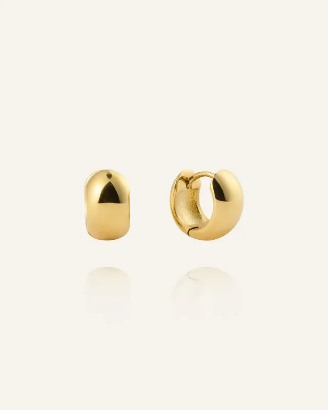 Mockberg Brave Mini Hoops øredobber gull 11,5 mm