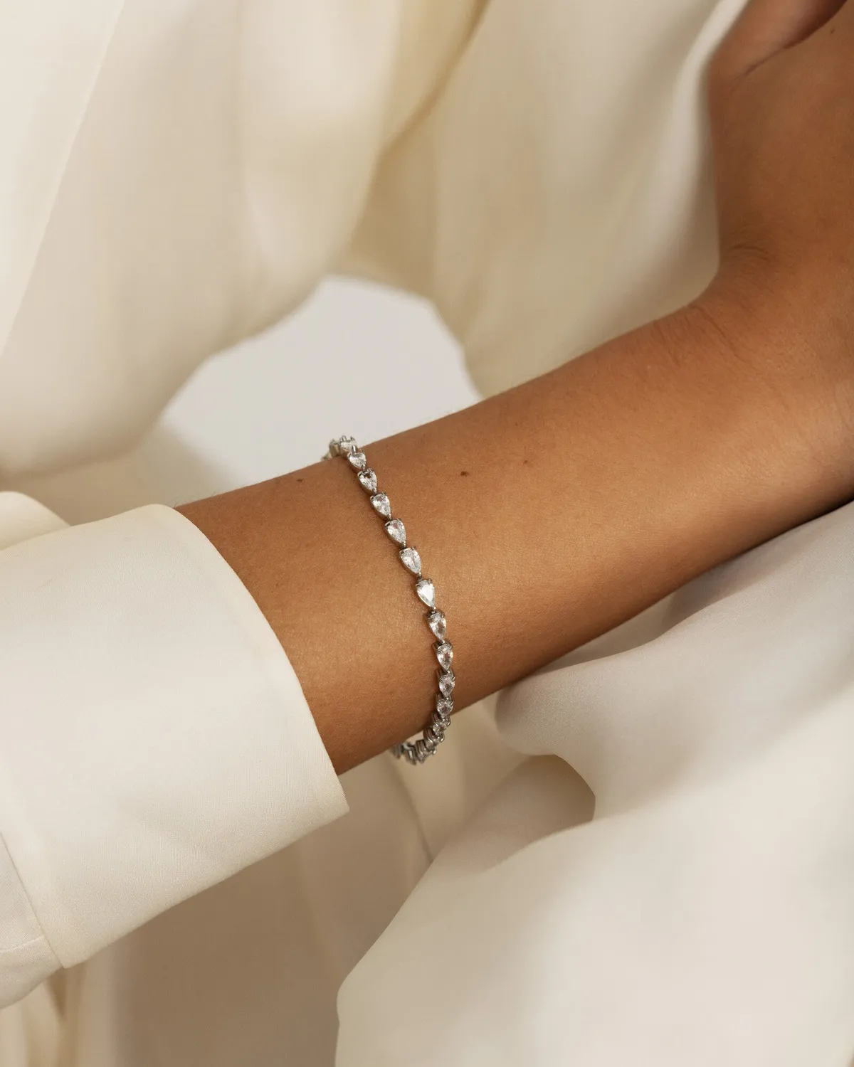 Mockberg Zina armbånd Small sølv zirkonia