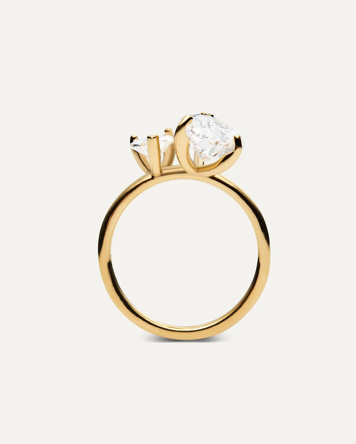 Mockberg Aurélie gullring zirkonia 18K PVD