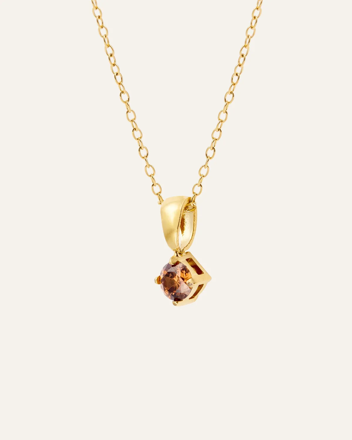 Mockberg Jolie Coffee Necklace halskjede gull 450 mm