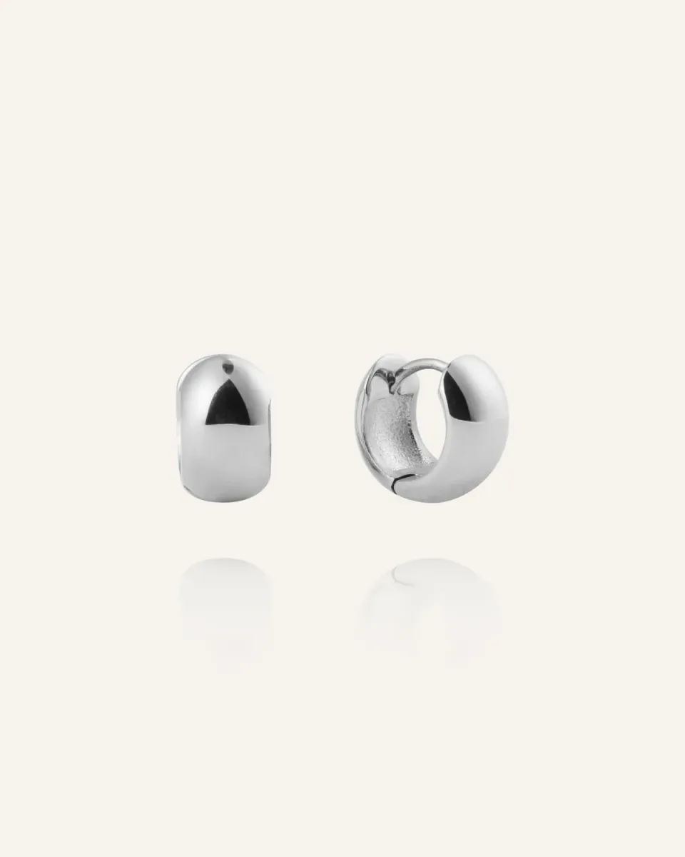 Mockberg Brave Mini Hoops øredobber sølv 11,5 mm