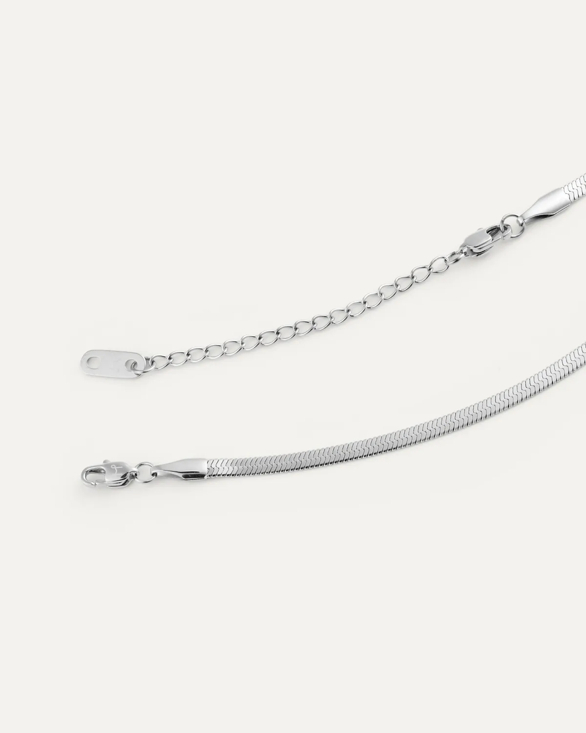 Mockberg Thin Snake halskjede 400 mm sølv vanntett