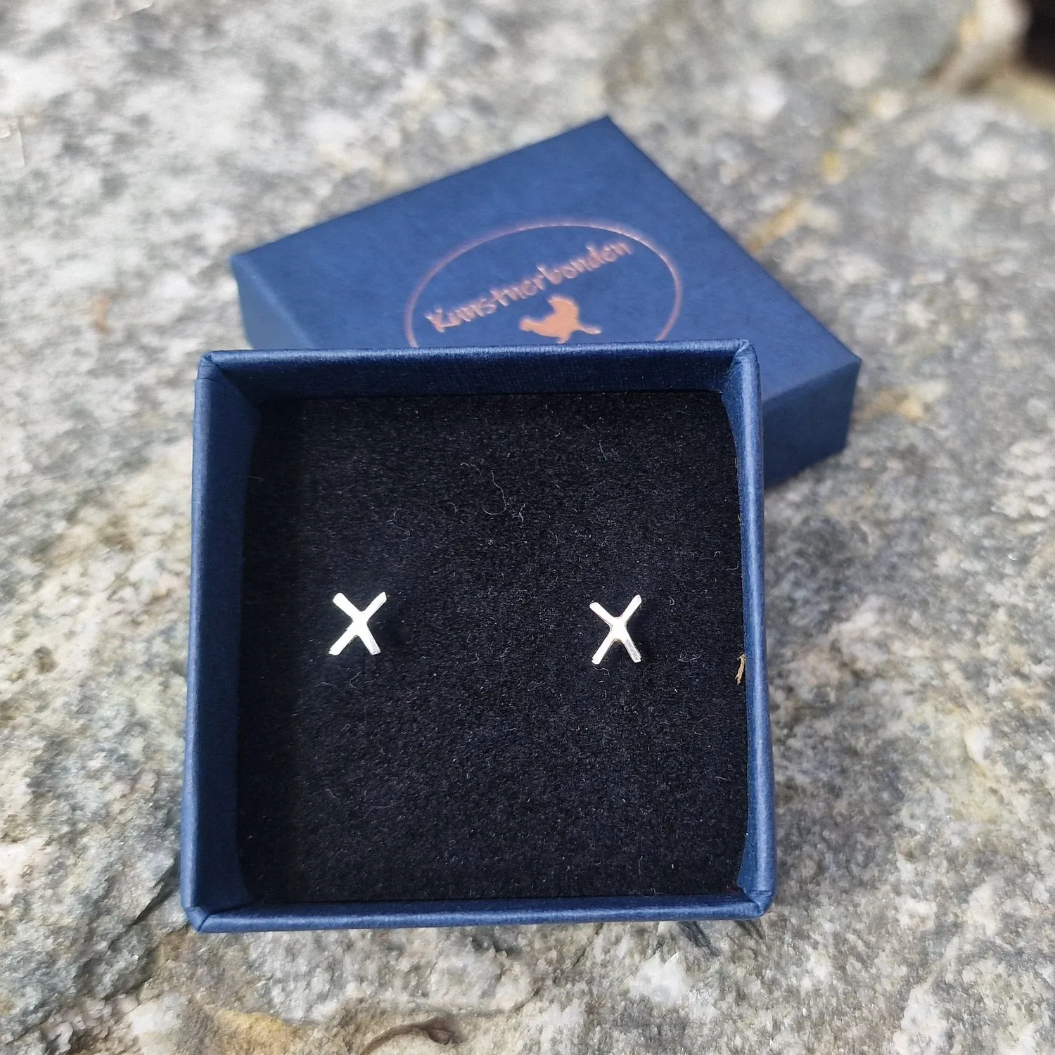 Kunstnerbonden Gebo ørestift sølv rune