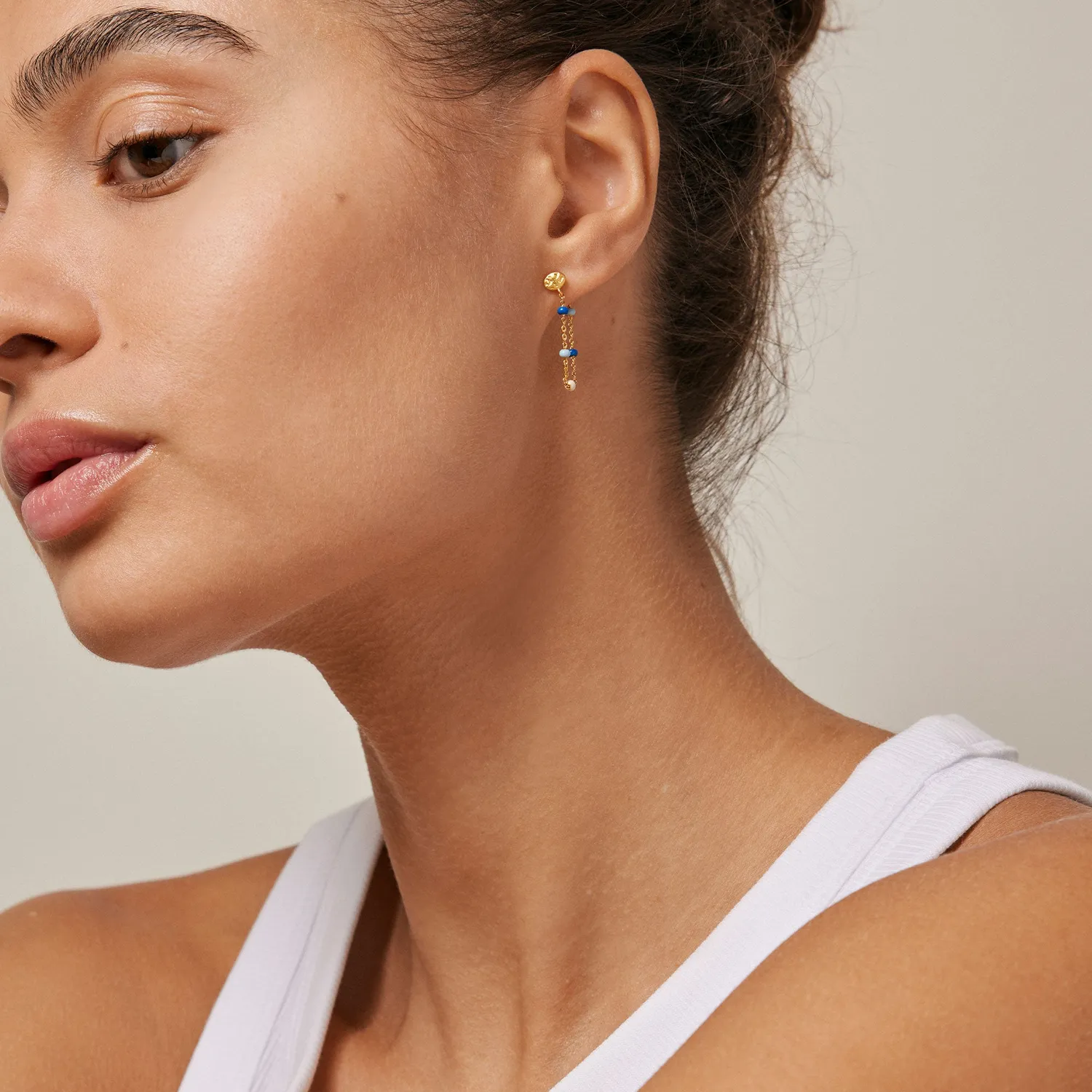 Enamel Lola Marine smykkesett blå gaveklar