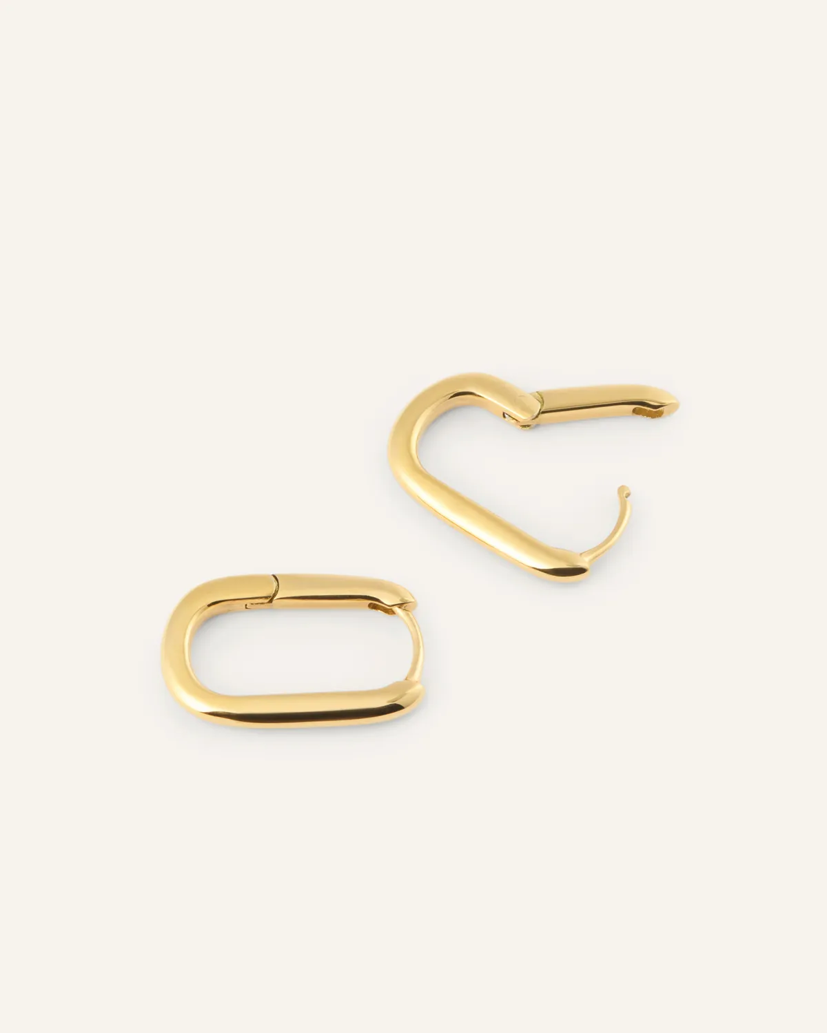 Mockberg Slim Medium U-Hoops øredobber gull