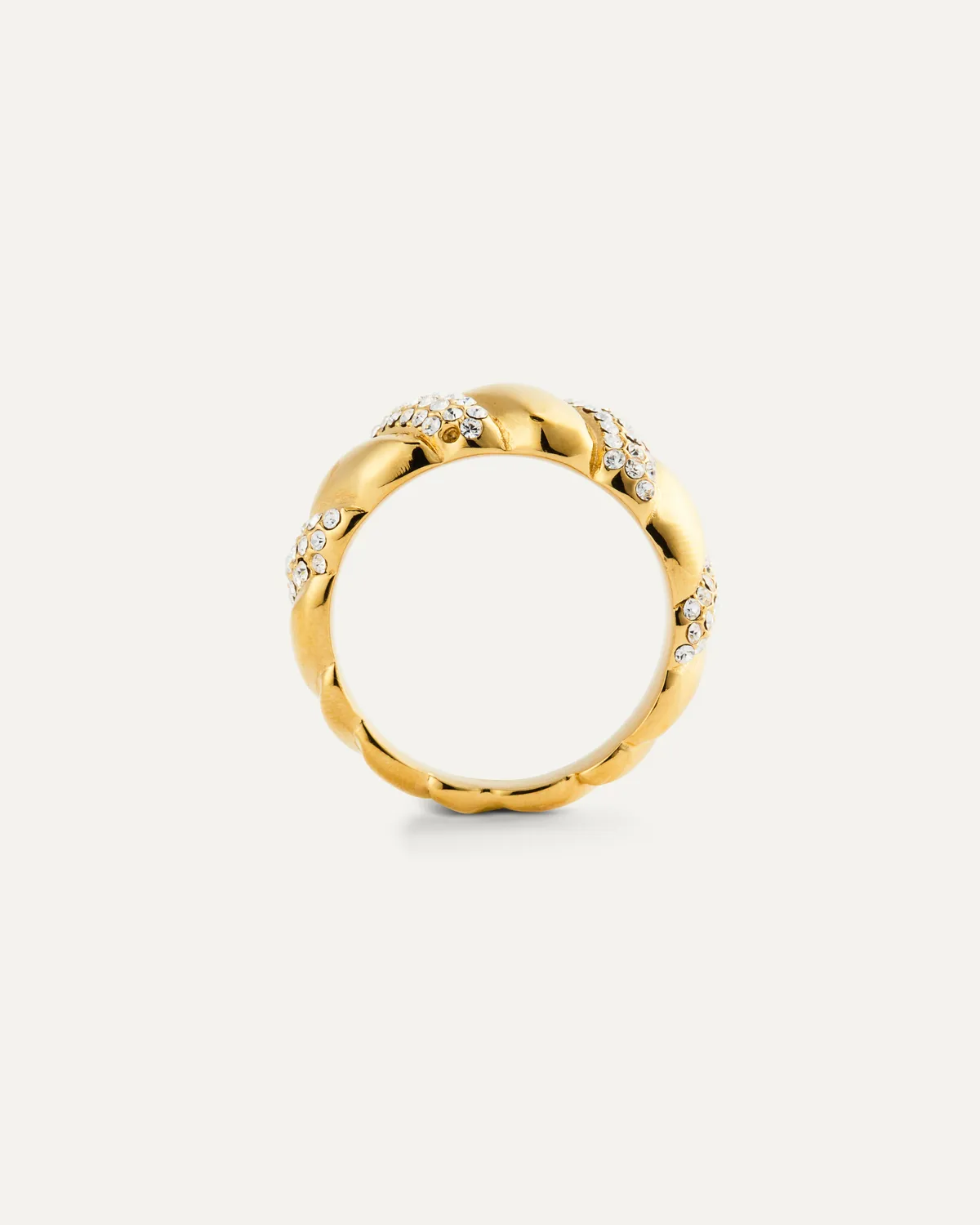 Mockberg Noela Ring gull tvunnet Preciosa