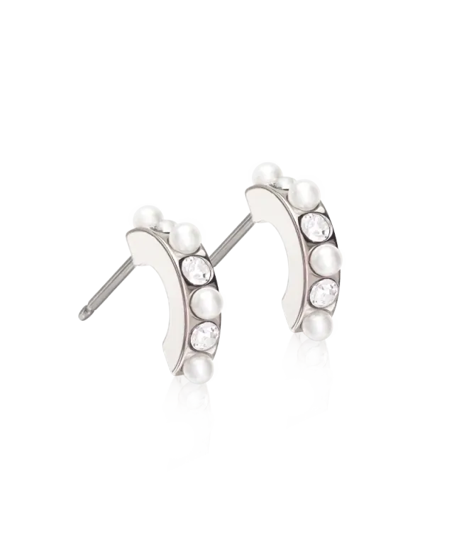 Blomdahl Pendant Mixed Curved øredobber crystal 10 mm