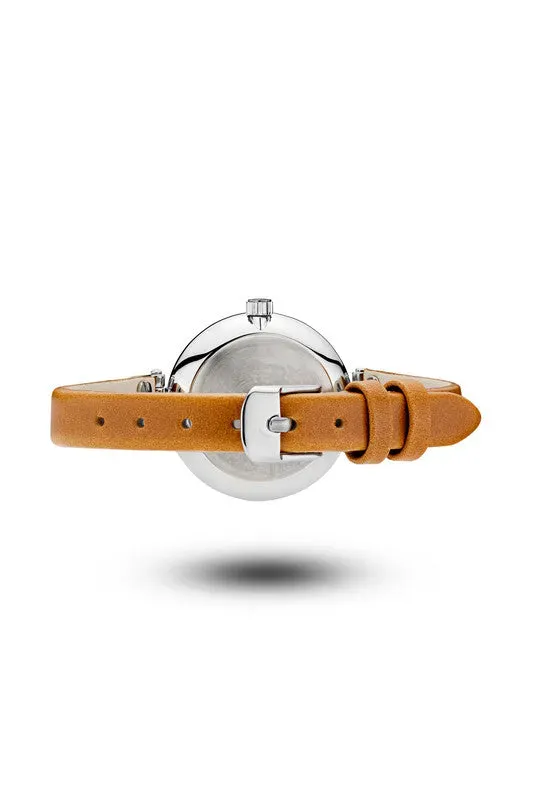 Mockberg Wera Petite klokkerem brun Standard 17,5 cm lær