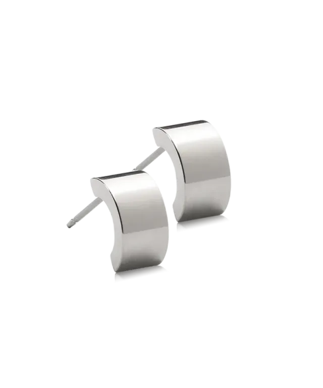 Blomdahl Pendant Plain Grand Curved øredobb 15 mm titan
