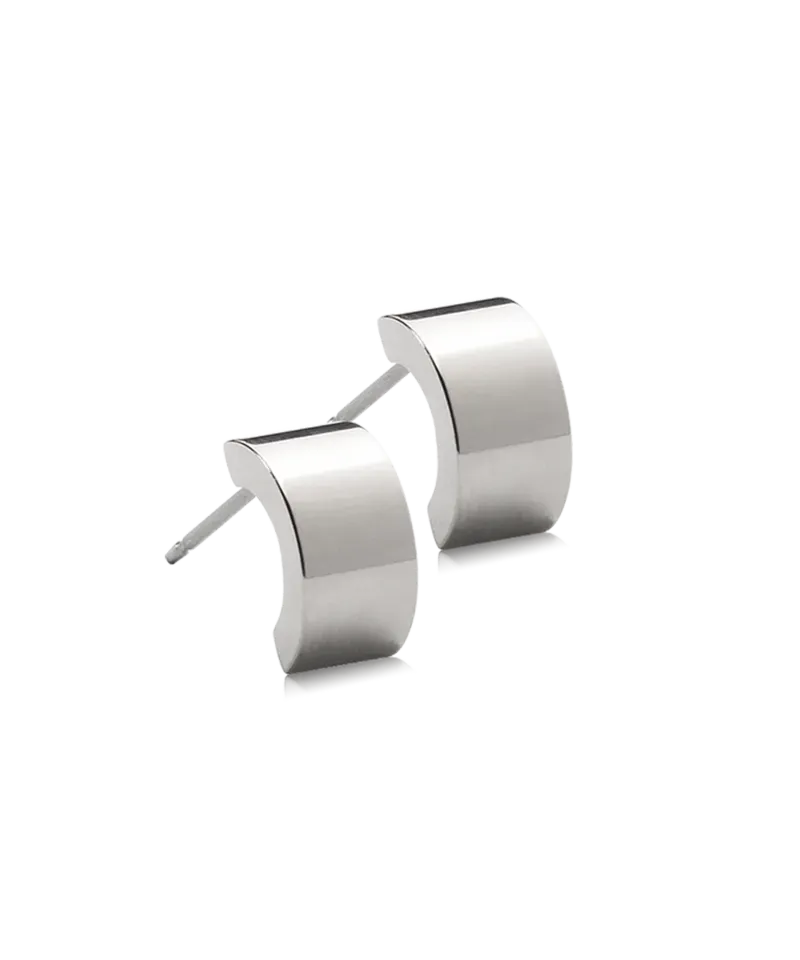 Blomdahl Pendant Plain Grand Curved øredobb 15 mm titan