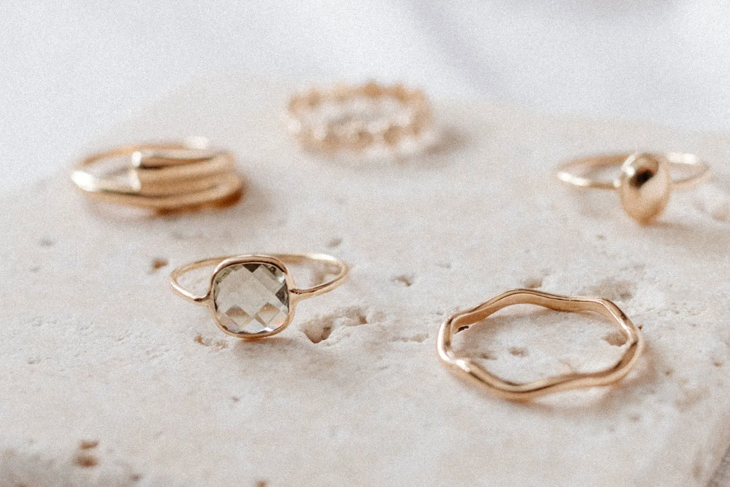Eremis Joséphine ring gullbelagt 18 karat