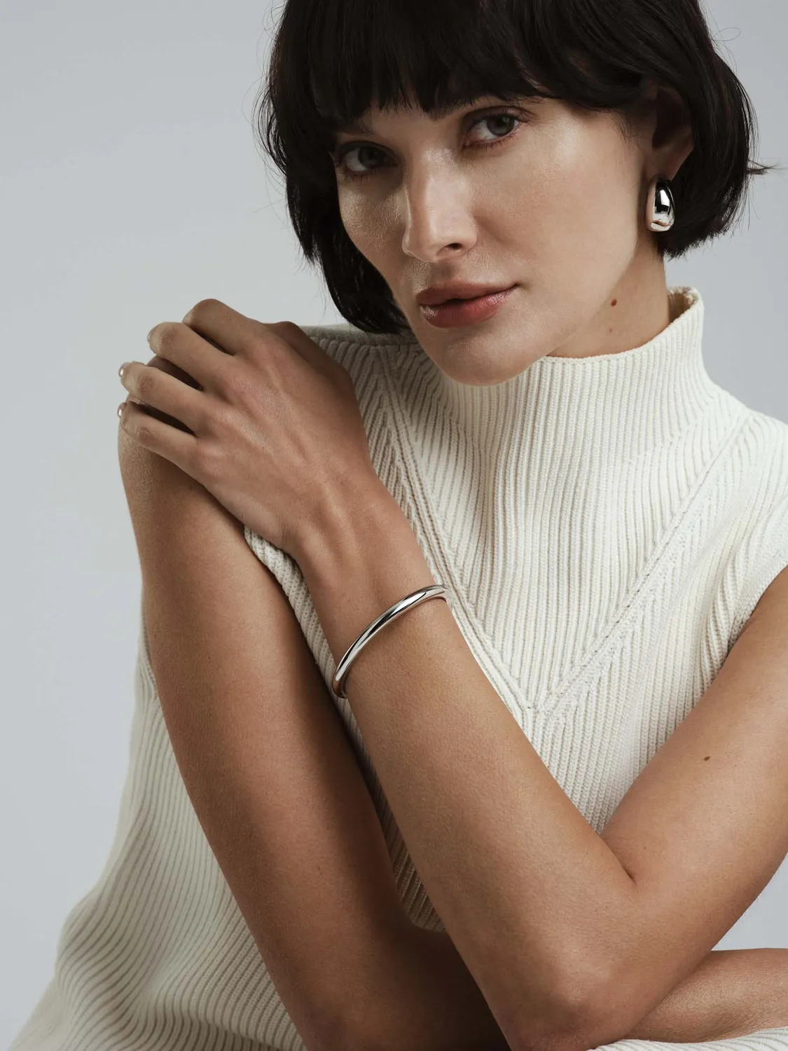 Mockberg Aura Bold Bangle armbånd 190 mm stål
